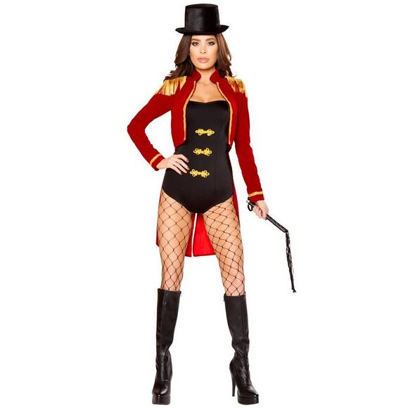 NEW Sassy Ringleader Circus Lion Tamer Halloween Costume Size Medium - Picture 1 of 6